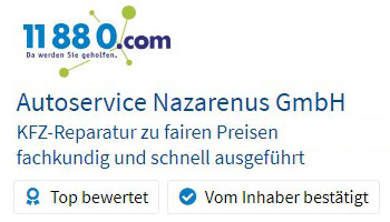 Autoservice Nazarenus Bewertungen auf 11880.com